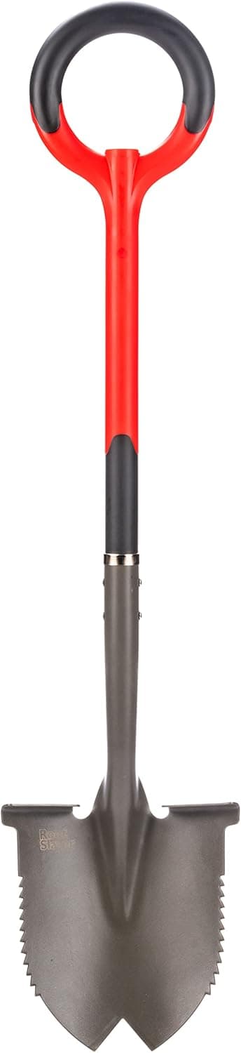 Radius Garden 22211, Root Slayer Round Head Shovel, Red