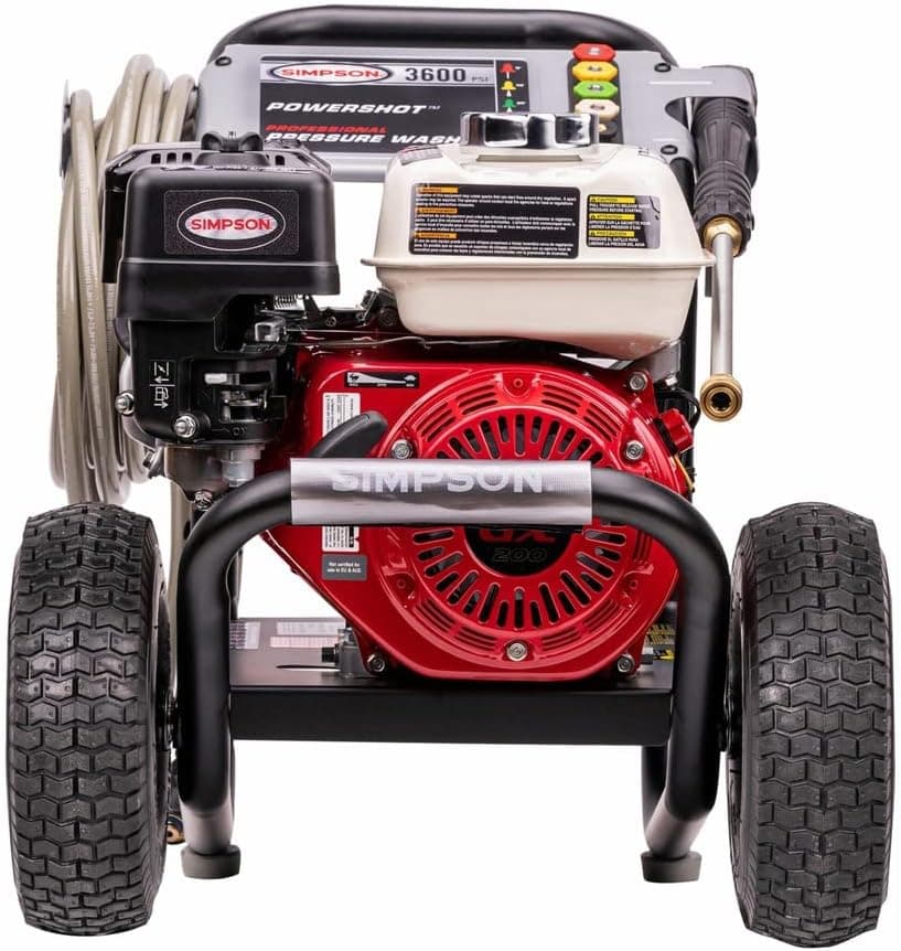 SIMPSON 60996 PowerShot 3600 PSI 2.5 GPM Professional Gas Pressure Washer with AAA Triplex Pump