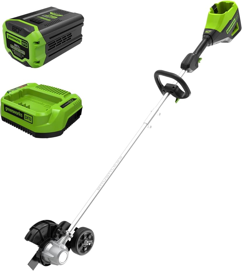 Greenworks 60V 8" Brushless Cordless Edger, 2.0 Ah Battery and Charger Included