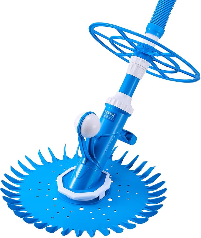 VEVOR Suction Pool Cleaner, Automatic Pool Vacuum Cleaner, Suction Side Automatic Pool Cleaner, Suction Vacuum Pool Sweeper with 12 Hoses, for In-ground Pool and Above-Ground Pool Up to 20 x 35 ft