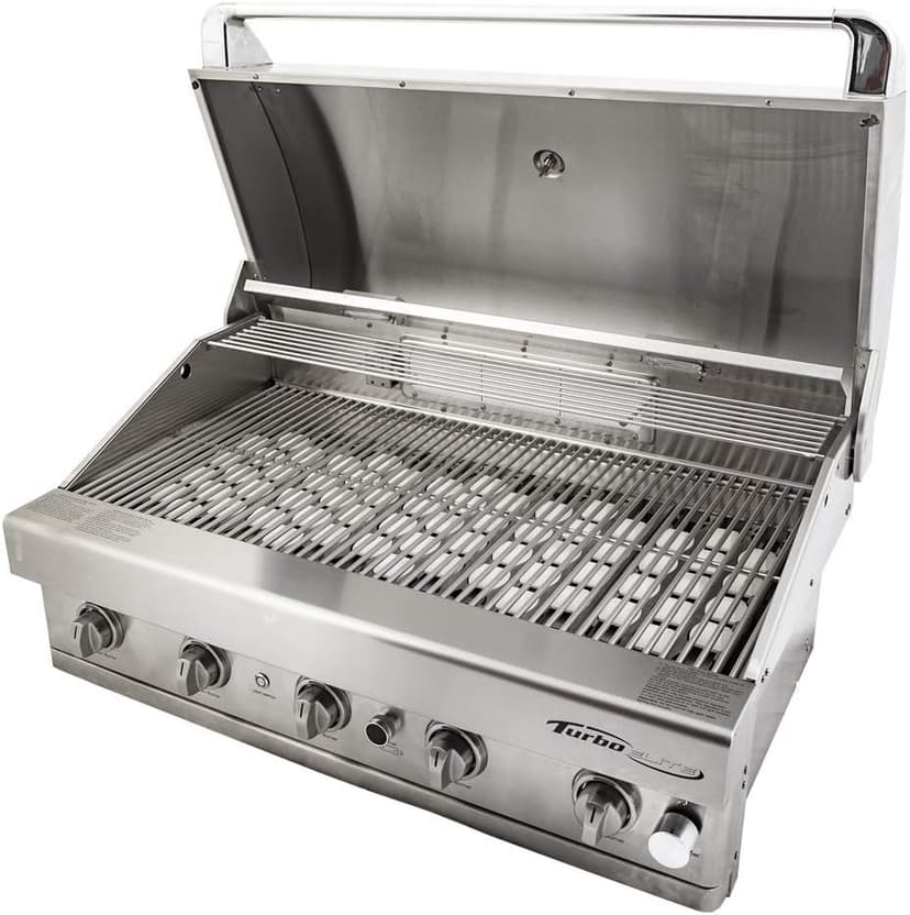 Barbeques Galore Turbo Elite 38-inch 5-Burner Built-in BBQ Gas Grill - Natural Gas - BTE3821NG