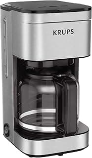KRUPS: Simply Brew, Stainless Steel 10 Cup Coffee Maker, Dishwasher Safe Coffee Pot with Cold Brew, Pause & Brew, and Keep Warm Functions, Drip Coffee Maker