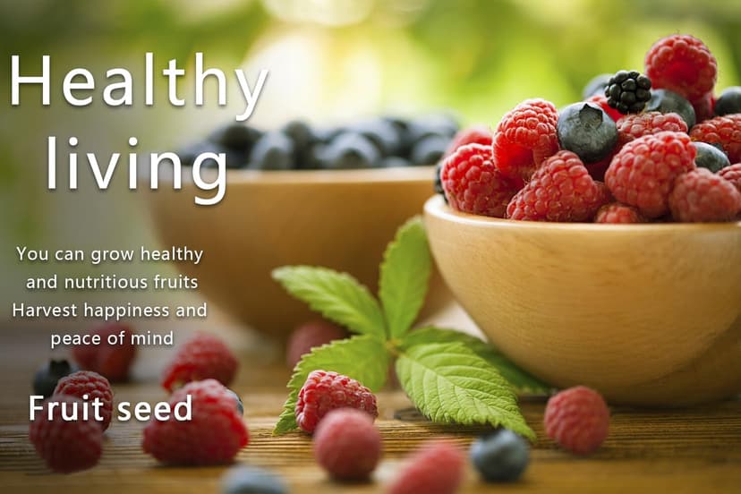 Mix Fruit Seeds 1100+ Berry Seeds for Planting Strawberry Raspberry Mulberry Blueberry Elderberry Cherry - 6 Varieties Individually Packaged Non-GMO for Home Garden