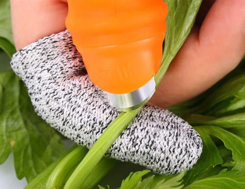 Garden Silicone Thumb Knife, Finger Knife-Plants Picking Trim Tools(L)
