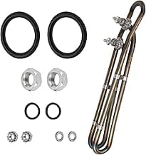 4KW 240V Universal Titanium Hot Tub Heating Element Replacement for Balboa Spa Heater Element, Flo-Thru Hot Tub Heater Element for Spa Electric Heaters and Swimming Pools