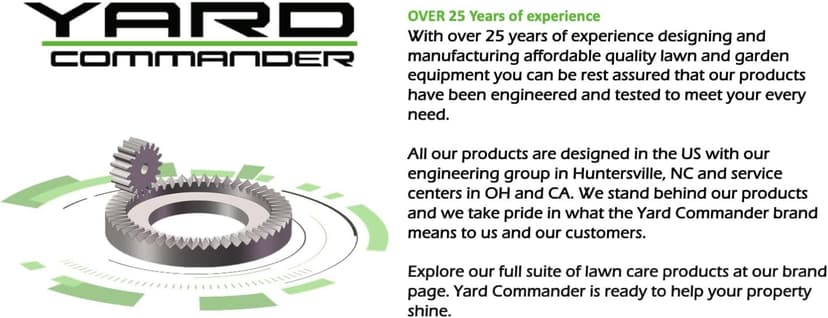 Yard Commander - 400LB Heavy Duty Tow Behind ATV Trailer Steel Dump Cart - 10-Cubic Feet Capacity - Garden Utility Trailer - Trailers with Removable Tailgate for Riding Lawn Mower Tractor