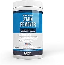 Essential Values Swimming Pool & Spa Stain Remover (2 LBS) - Compatible with Vinyl Liners, Fiberglass & Metals - Effective Formula Removes Rust & Tough Stains