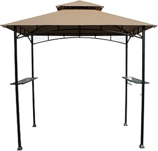 Garden Winds Replacement Canopy Top Cover for The Aldi Gardenline Belavi Shoprite Grill Gazebo - Standard 350 (Will not fit Any Other Model) - Top Tier 34" x 21", Bottom Tier 96" x 60"