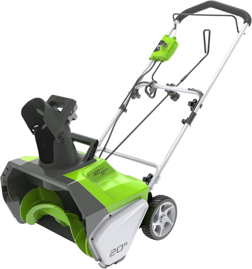 Greenworks 13 Amp 20-Inch Corded Snow Blower, 2600502