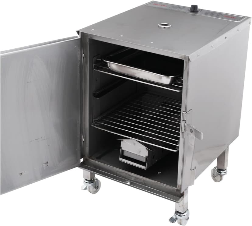 SmokinTex Pro 1100 Electric Smoker - Stainless Steel Portable Smoker with Temperature Control, Wood Chip Tray, and Meat Probe for BBQ, Jerky, Vegetables - Indoor/Outdoor Use