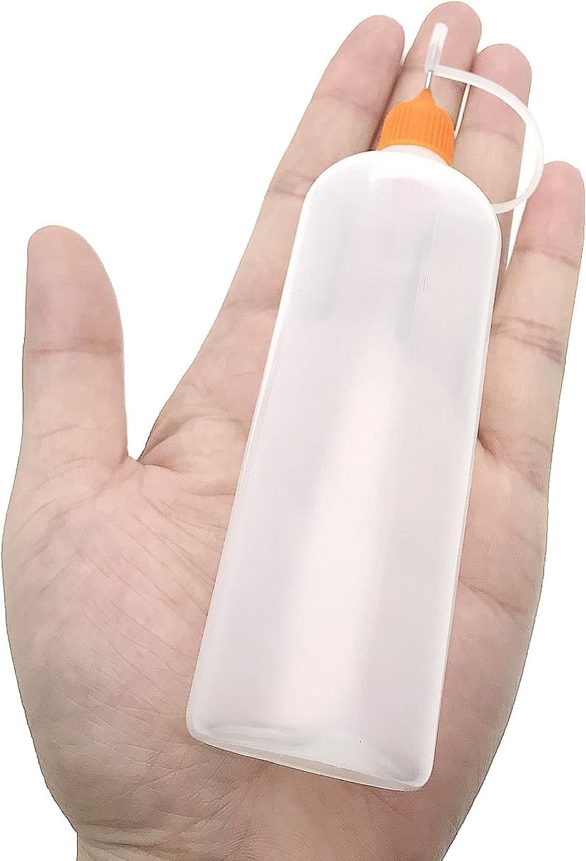 12 Pcs Precision Tip Applicator Bottles, 120ml /4 Ounce Needle Tip Bottle, with 2 Funnel, Multicolor Lids
