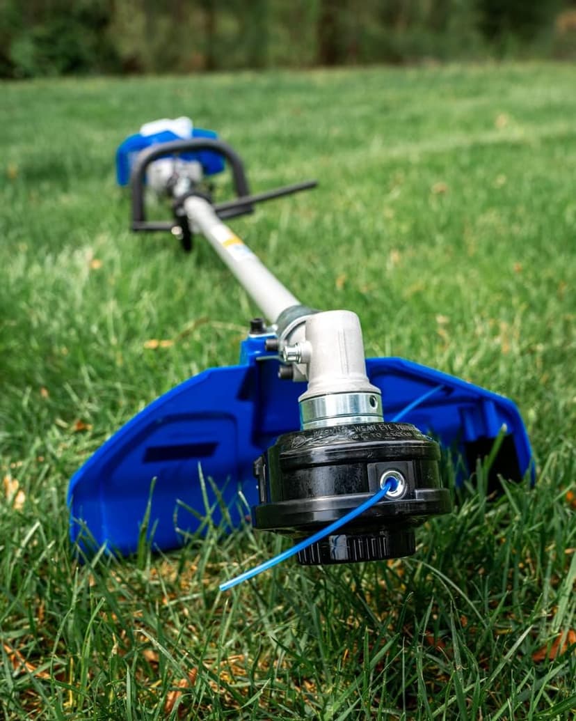 26cc Weed Wacker Gas Powered, 3 in 1 String Trimmer/Edger 17'' with 10'' Brush Cutter,Rubber Handle & Shoulder Strap Included