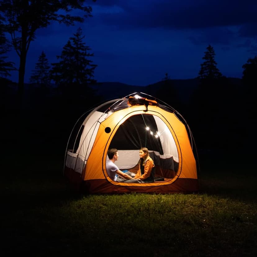 BioLite MPOWERD Luci Solar String Lights + Phone Charger: White 18' Rechargeable via Solar or USB-A, 100 Lumens LEDs, Lasts Up to 20 Hours, Waterproof, Camping, Backyard, and Travel