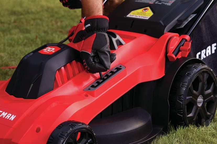 CRAFTSMAN Electric Lawn Mower, 20-Inch, Corded, 13-Ah (CMEMW213), Red