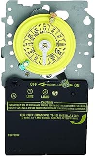 Intermatic T101M 24-Hour 120 V Mechanical Time Switch, SPST, Mechanism Only