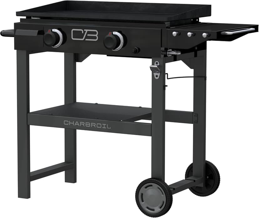 Charbroil 28" Performance Series Propane Gas Griddle with Cart 2 Burner Flat Top Grill, Black - 463459924