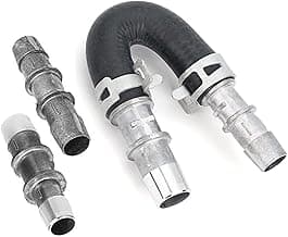 626-001 Upgrade Aluminum Engine Heater Core Bypass Kit with 5/8" 3/4"Hose Fit For Most Common Heater Hoses