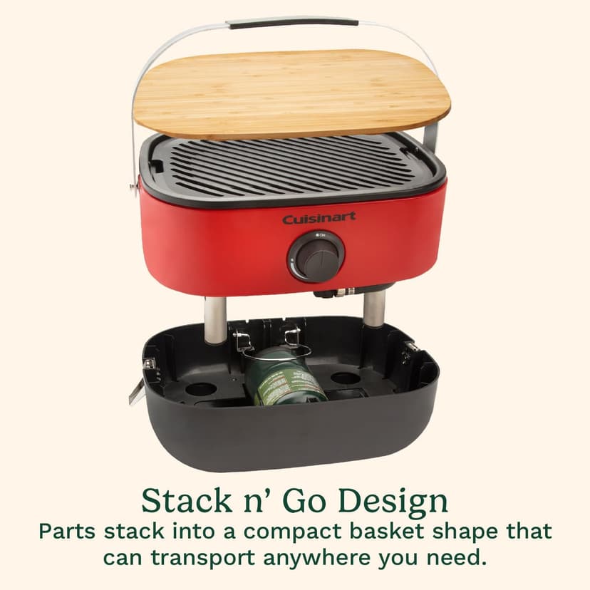 Cuisinart CGG-750 Portable, Venture Gas Grill, Red