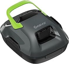 Cordless Robotic Pool Cleaner, Lasts 90 Min, Automatic Vacuum for Above-Ground Pools up to 860 Sq.ft, Portable, Self-Parking, Green