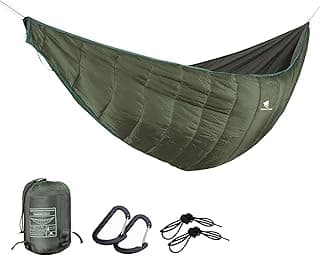 GEERTOP Ultralight Hammock Underquilt for Camping Full Length Camp Hammock Underquilts Warm 3-4 Seasons Essential Outdoor Survival Gear for Hiking Backpacking Travel