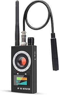 【Dual Antennas, Stronger Detection】 Hidden Camera and Bug Signal Detector, Rechargeable Portable GPS Tracker Finder, Spy Microphone Device Scanner for Travel, Home, Hotel, Car, Office, and Air-bnb