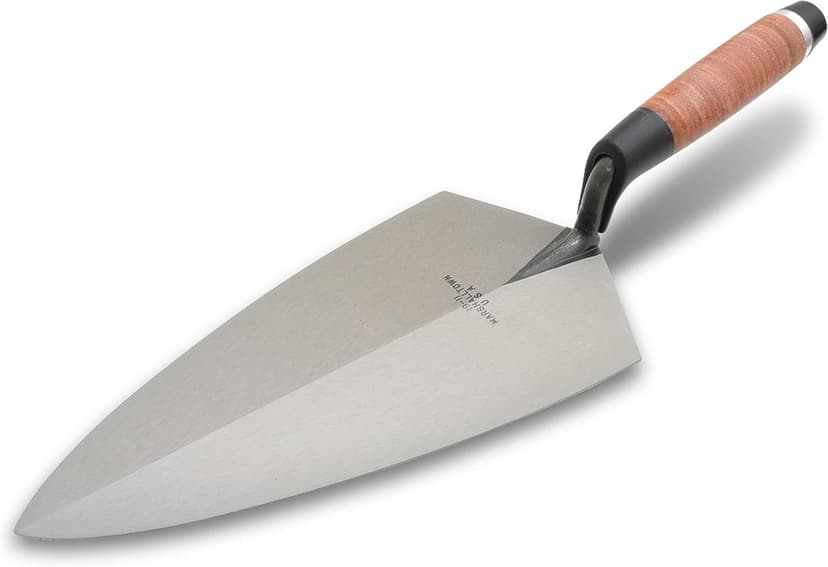 MARSHALLTOWN Philadelphia Brick Trowels, Leather Handle, 279mm Length, 140mm Width, Made In The USA, 19L11