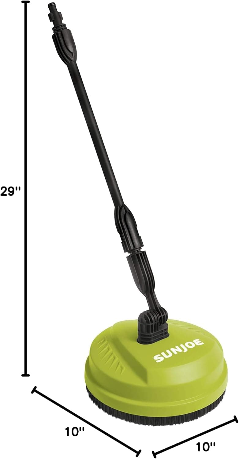 Sun Joe Portable 10 Inch Pressure Washer Attachment, Multi Surface, Green/Black