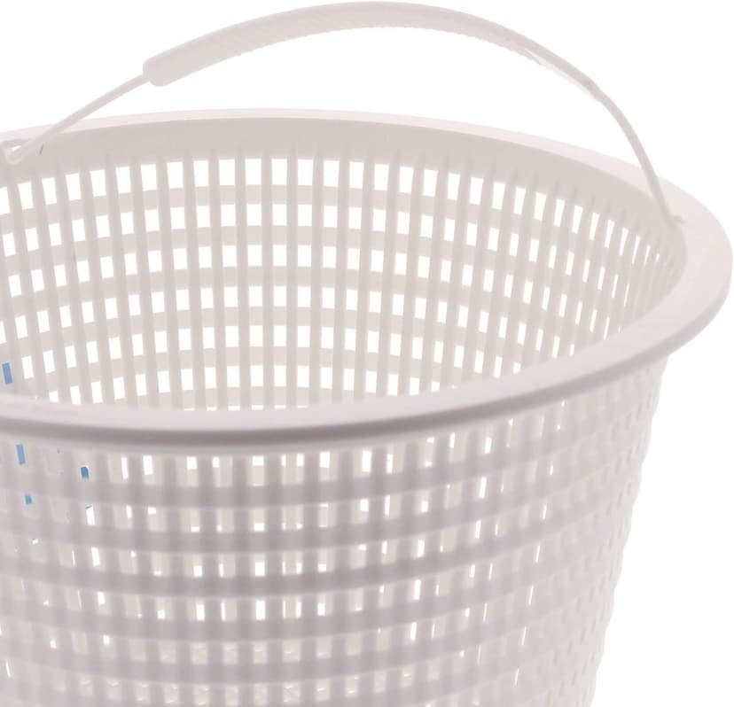 U.S. Pool Supply Swimming Pool Plastic Skimmer Replacement Basket (Set of 2) - Skimmer Basket for Inground Pool, Skim Filter Remove Leaves and Debris - 8" Top, 5.5" Bottom, 5" Deep - Not Weighted