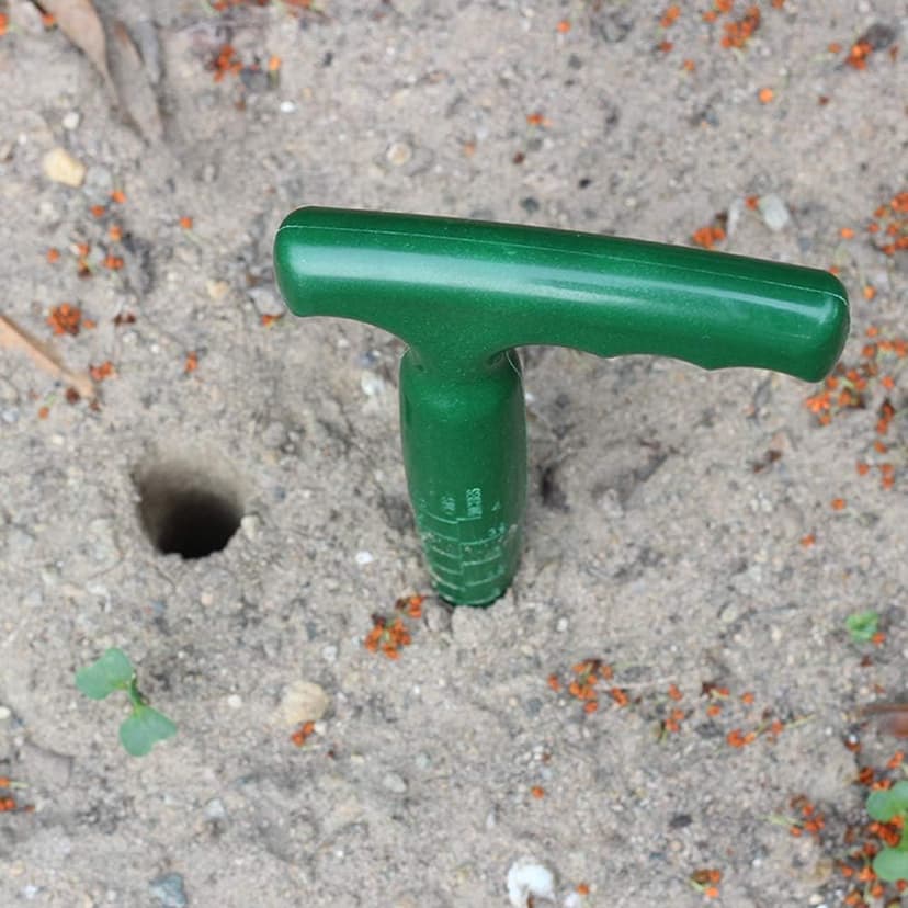 esowemsn 2pcs Plastic Handheld Transplanting Widger Planting Tools Sow Dibbler Soil Digger Hole Punch Garden Supplies Sowing Seeds Transplanting Vegetable Loose Soil