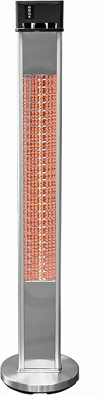 EnerG+ Infrared Electric Outdoor Heater Freestanding with Remote,Silver