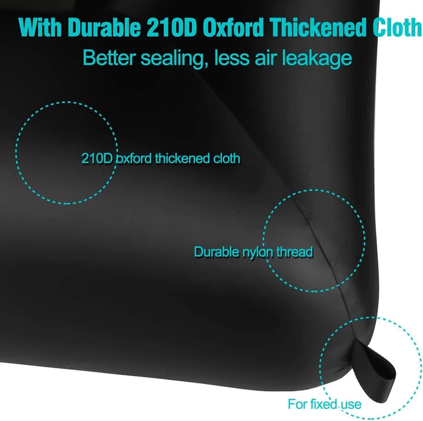 20 feet Inflatable Portable Projector Movie Screen - Huge Air-Blown Cinema Projection Screen Package with Rope, Blower,Tent Stakes - Front & Rear Projection,for Outdoor Party Backyard Pool Fun