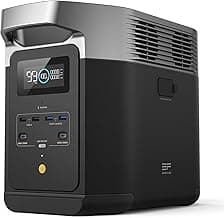EF ECOFLOW Portable Power Station Delta 2, 1024Wh LiFePO4 (LFP) Battery, 1800W AC/100W USB-C Output, Solar Generator(Solar Panel Optional) for Home Backup Power, Camping & RVs