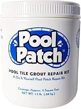 Pool Patch White Pool Tile Grout Repair Kit, 1.5-Pound, White