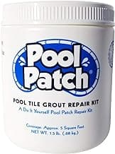 Pool Patch White Pool Tile Grout Repair Kit, 1.5-Pound, White