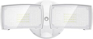 LEPOWER 3000LM Flood Light Outdoor, Switch Controlled LED Security Light, 28W Exterior Lights with 2 Adjustable Heads, IP65 Waterproof, 5500K Wall Mount Exterior LED Flood Light for Garage, Yard White