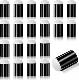 20 Pieces Finger Daubers, Sponge Finger Daubers with Soft Sponge Head Convenient Washable DIY Ink Daubers for Stenciling Painting Ink Crafts Card Making Scrapbook, Black