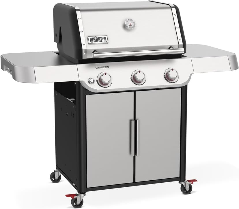 Weber Genesis S-315 Liquid Propane Gas Grill, Stainless Steel