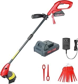 20V Max Cordless Grass Trimmer with Nylon Blade, 2-in-1 Stringless Trimmer & Lawn Edger, Lightweight Weed Wacker for Efficient Yard Maintenance
