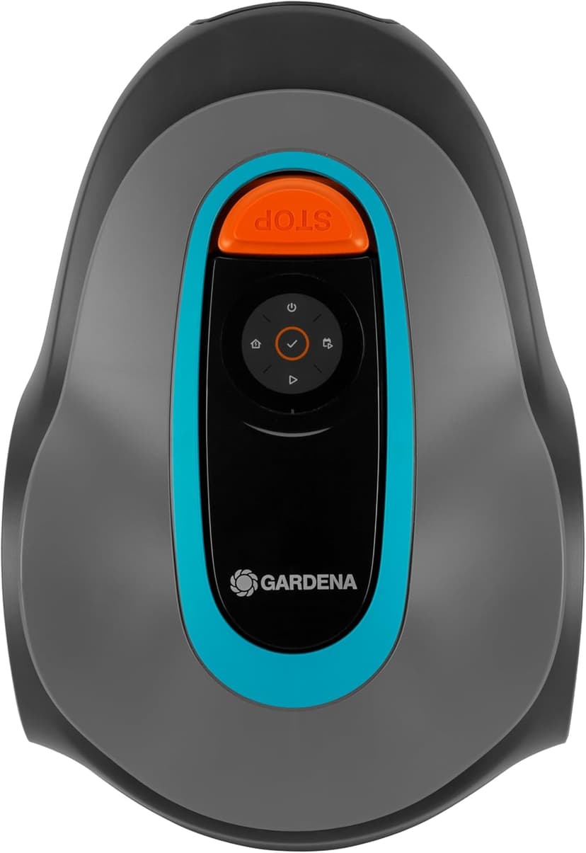 GARDENA 15201-20 SILENO Minimo - Automatic Robotic Lawn Mower with Bluetooth app, Boundary Wire - for lawns up to 2700 Sq Ft, Made in Europe, Grey