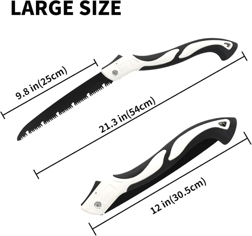 Premium Folding Saw - Ideal for Tree Trimming, Wood Cutting, Gardening, Camping & Hiking