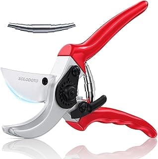 SOLOTODO 8.5" SK5 Bypass Pruning Shears for Gardening, 4x Sharper Garden Shears Clippers Scissors, Professional Pruners for Gardening Gifts for Women Men, Japanese Steel German Technique, Non-breaking