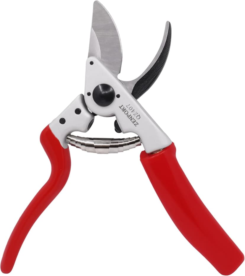 Zenport QZ407 Rotating Professional Pruner, 1-Inch Cut, 8.25-Inch Long, Red