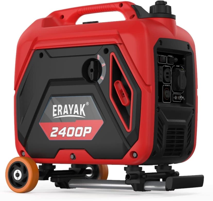 Erayak Wheel Kit For Portable Generators with Extending Telescopic Handle, Never-Flat Tires, Portable Generators Accessories