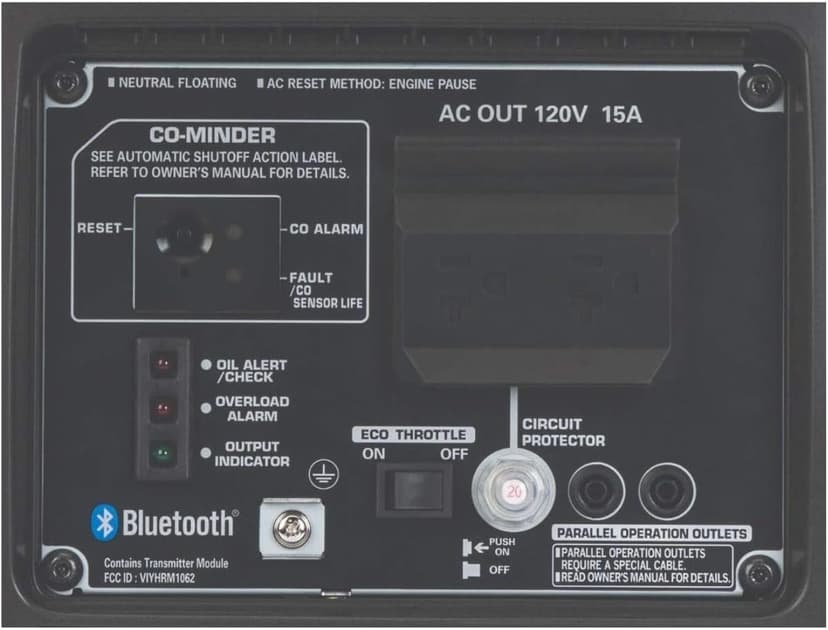 Honda EU2200ITAN 2200-Watt 120-Volt Super Quiet Portable Inverter Generator with CO-Minder