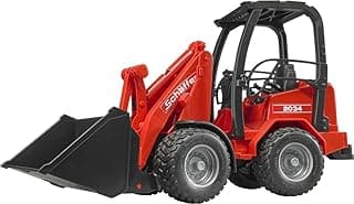 Bruder 02190 Schaeffer Compact Frontloader 2630 Tractor for Realistic Farm and Construction Pretend Play