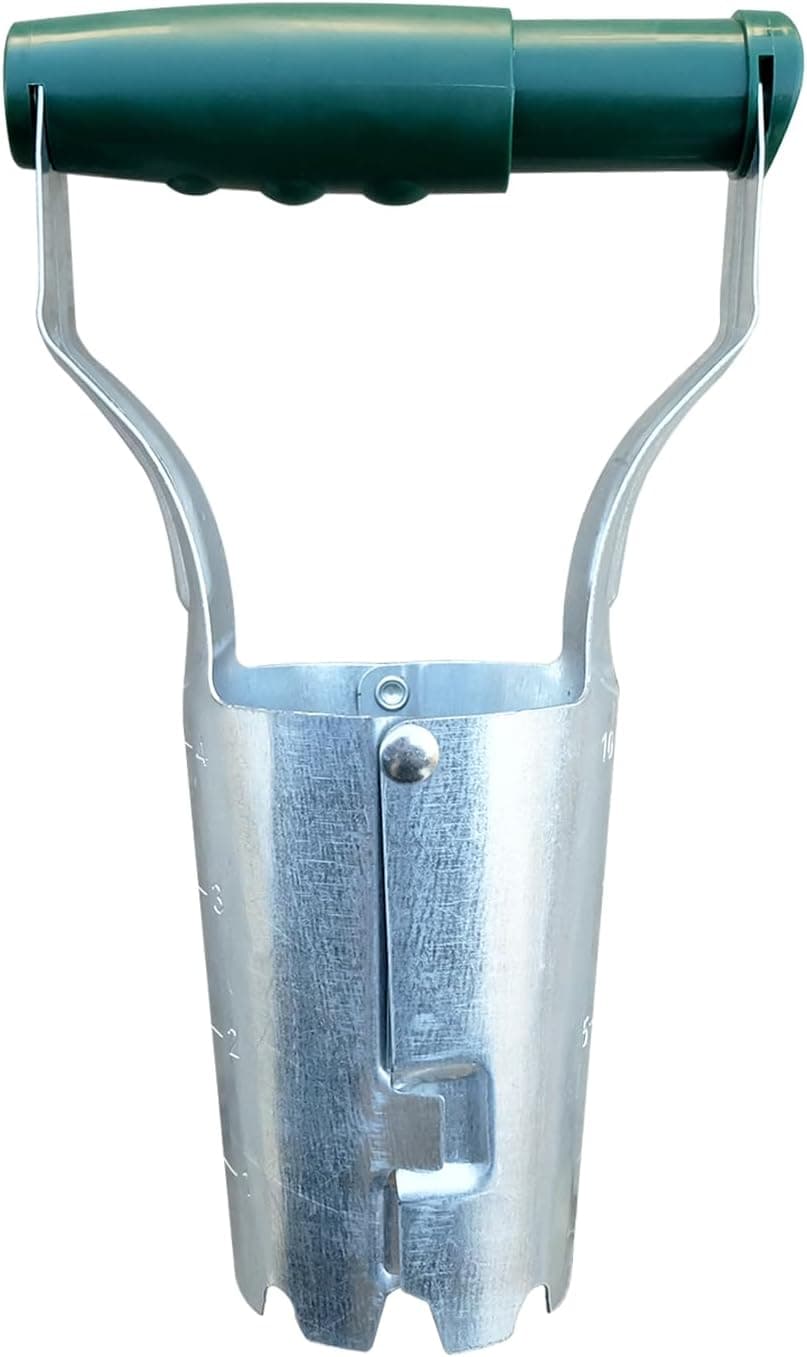 Bulb Planter Tool,Garden Bulb Planter,4 Inches Depth Mark,Bulb Transplanter Tool,Soil Release for Digging,Refilling Hole, Depth Marker, for Planting Tulips, Daffodils, Dahlias and More