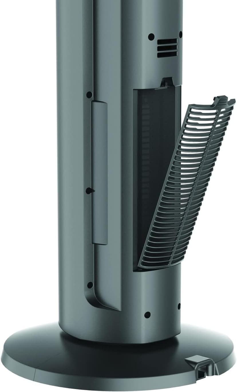 Lasko Oscillating All Season Tower Fan and Space Heater in One for Home with Adjustable Thermostat, Tip-Over Switch, 4 Fan Speeds, 3 Heat Settings and Remote Control, 42 Inches, 1500W, Gray, FH515
