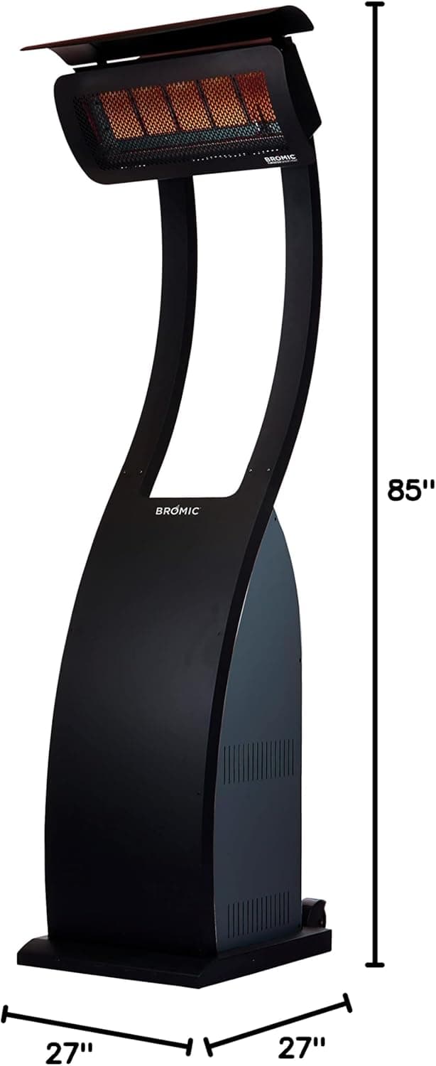Bromic Tungsten Portable Smart-Heat, Natural Gas, NG, Outdoor, Patio Heater, 38,500 BTU, BH0510005