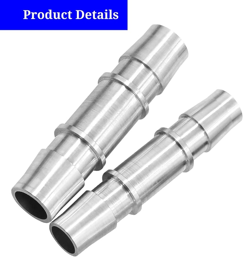 626-001 Upgrade Aluminum Engine Heater Core Bypass Kit with 5/8" 3/4" Hose Fit for Most Common Heater Hoses (with seal tape & cap)