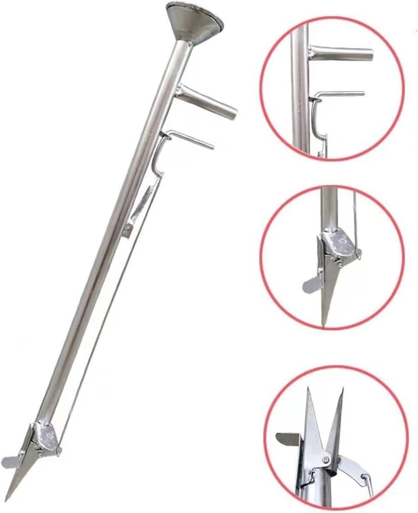 Garden Seeder Bulb Planting Tool, Agriculture Garden Sowing and Fertilization Vegetable Seeder,Manual Planter,Long Handled Bulb Planter Tools for Beans Cotton, Length 93cm
